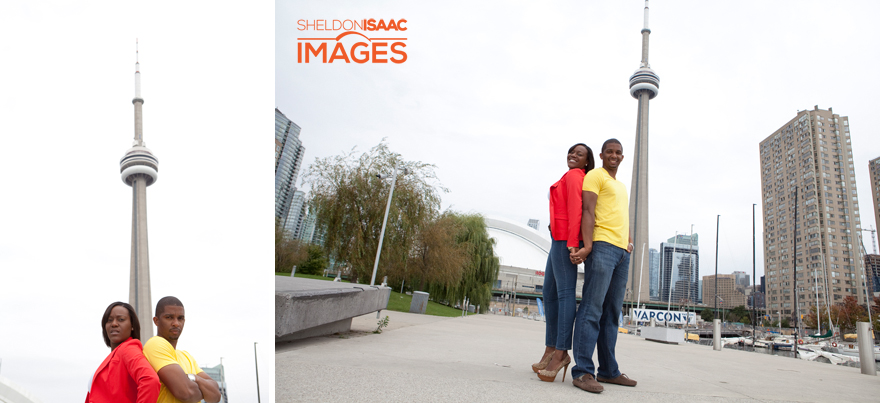 Engagement Photography by the CN Tower in Toronto