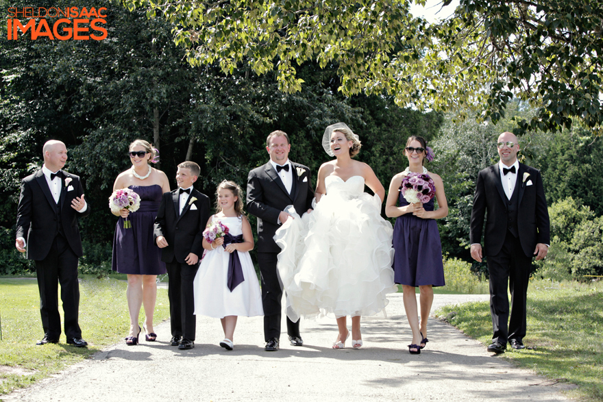 Bridal Party On The Golf Course