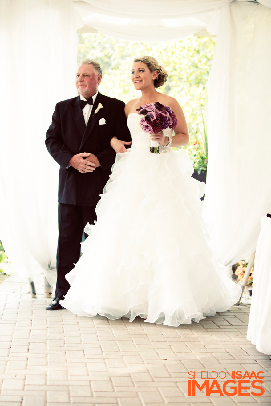 Bride and Father at the Ceremony