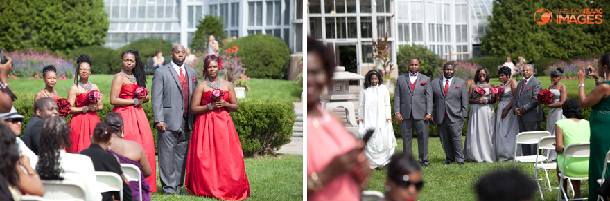 Bridal Party awaits the Bride