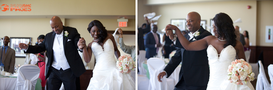 Bride-and-Groom-Reception-Entrance-Deer-Creek-Golf-Club