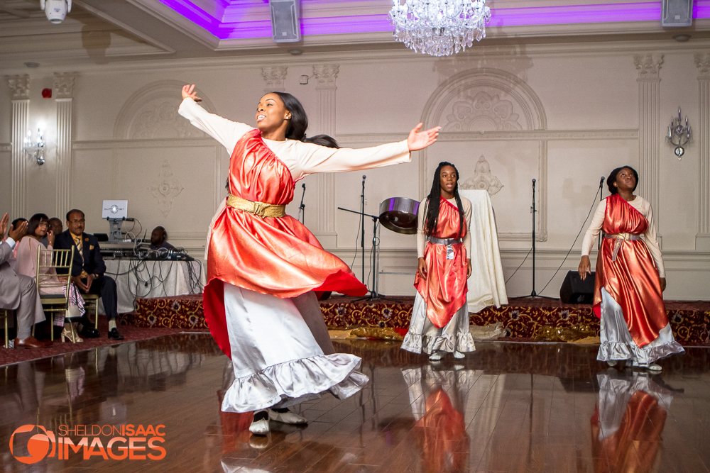 Ladies dancing at a party