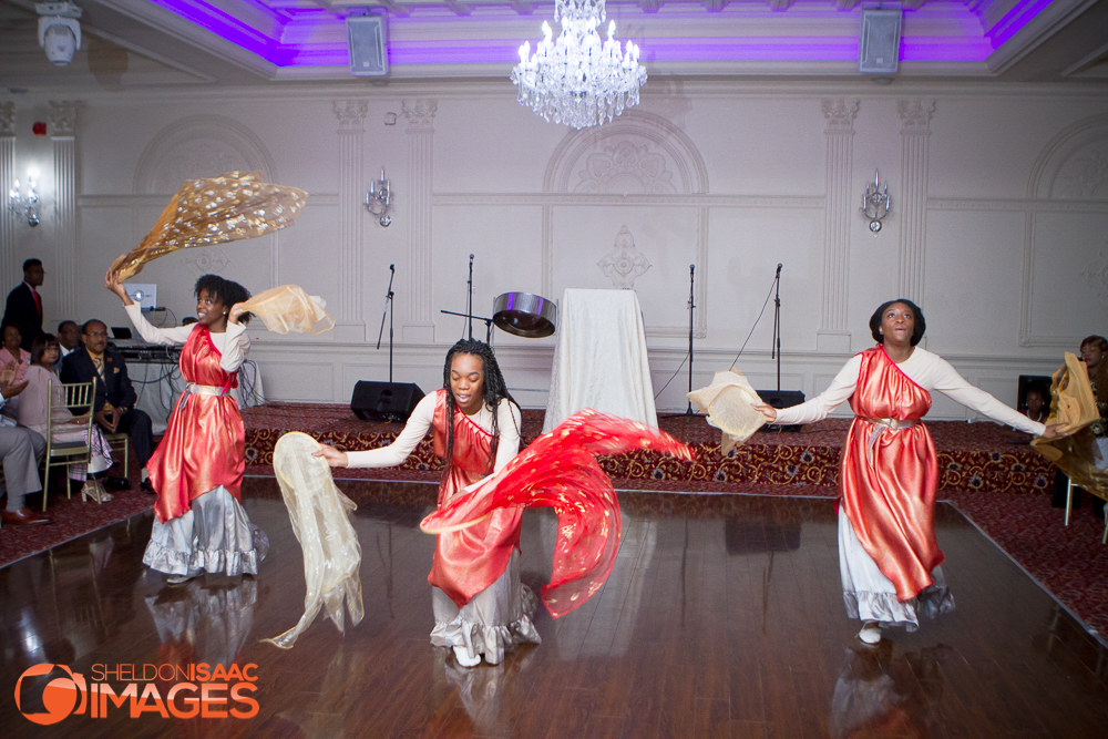 Women dancing with flags