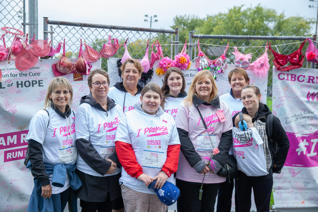 Family at the CIBC Run for the Cure in Durham Region