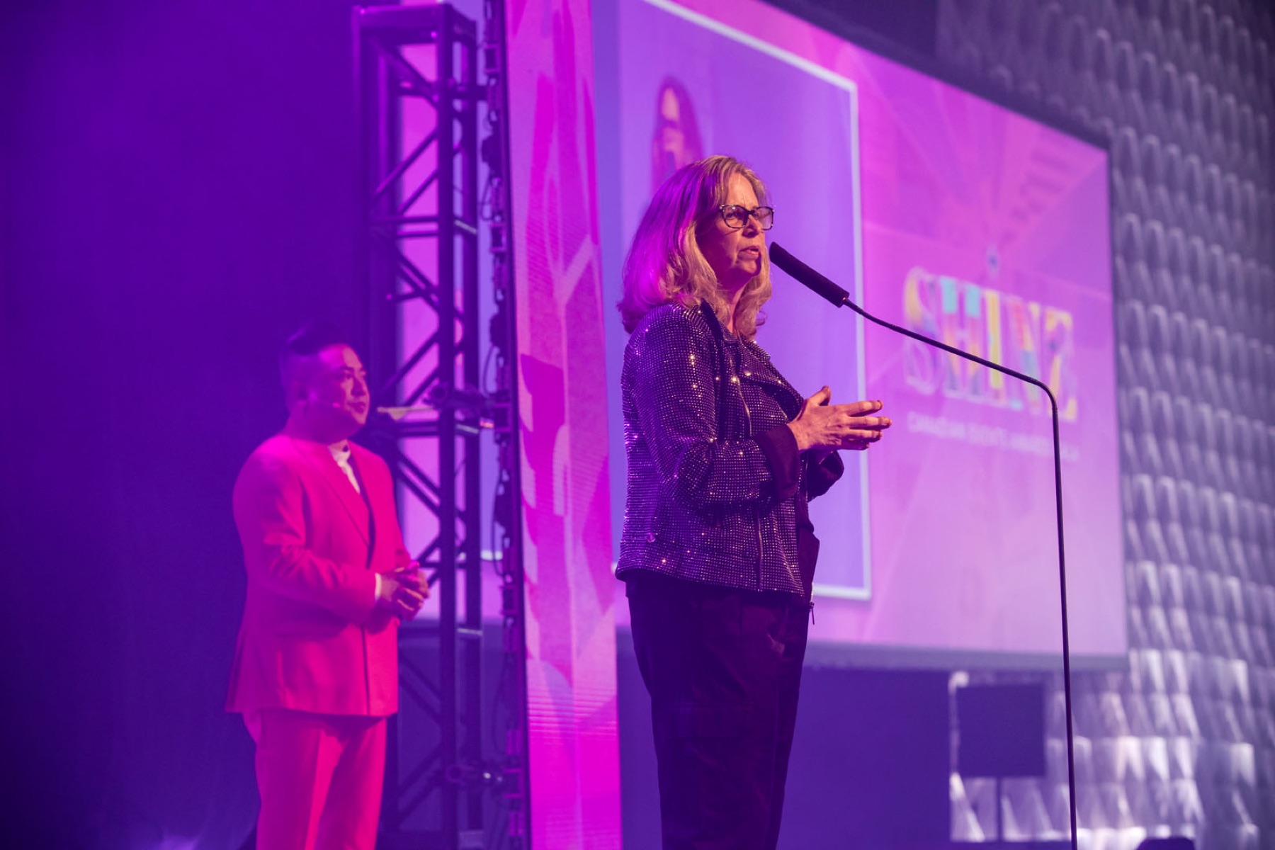 Awards photographer Toronto — presenters on stage at a Canadian event awards gala