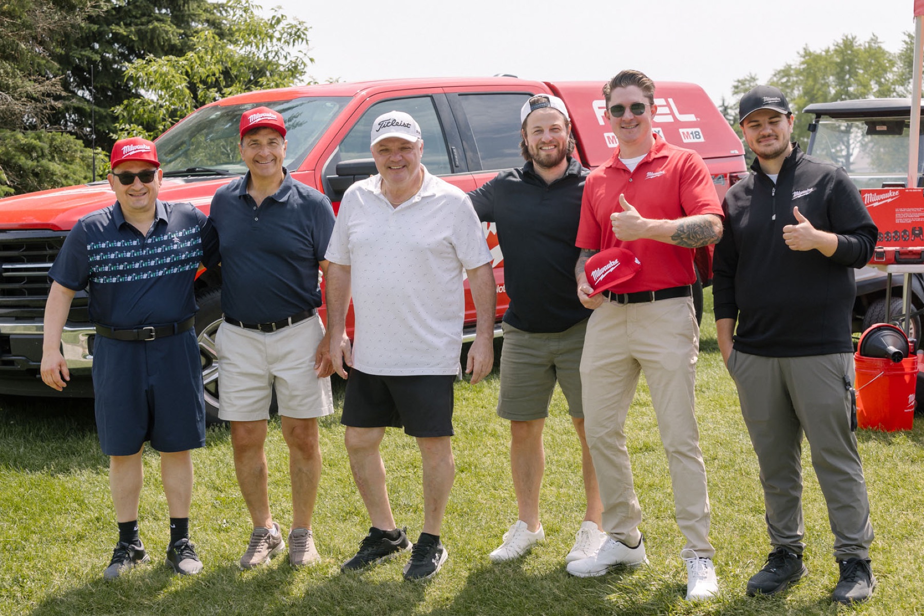 Golf tournament photographer Toronto — team at a corporate golf classic in the GTA