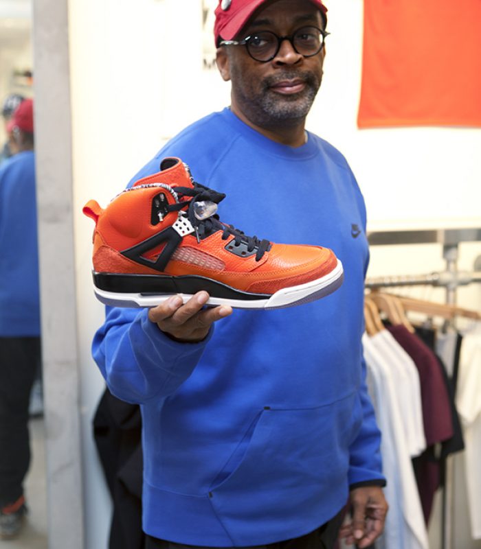 Spike Lee at a Toronto Shoe Store
